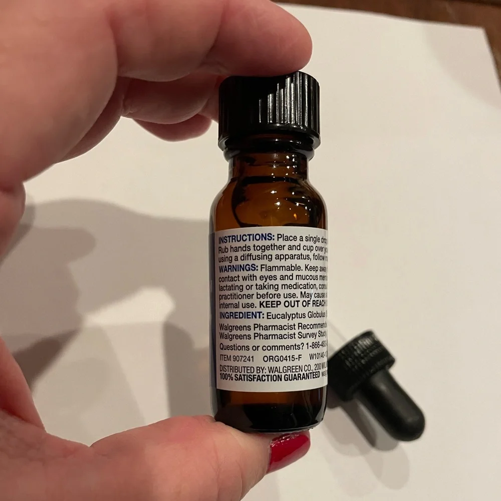 NEW Well Rx Eucalyptus Essential Oil 0.5 ounce with glass dropper